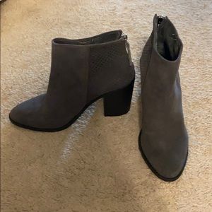 Steve Madden Gray Heeled Booties